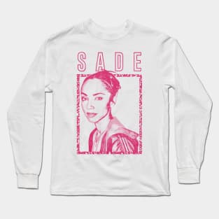 Sade Retro Style Original Fan Art Design Long Sleeve T-Shirt